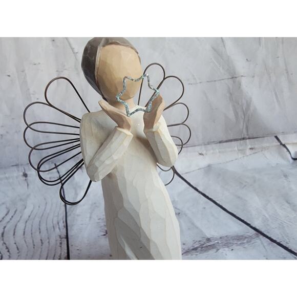 Willow Tree 2004 Bright Star Angel Figurine Susan Lordi Demdaco 5 1/4in Tall - Picture 2 of 9